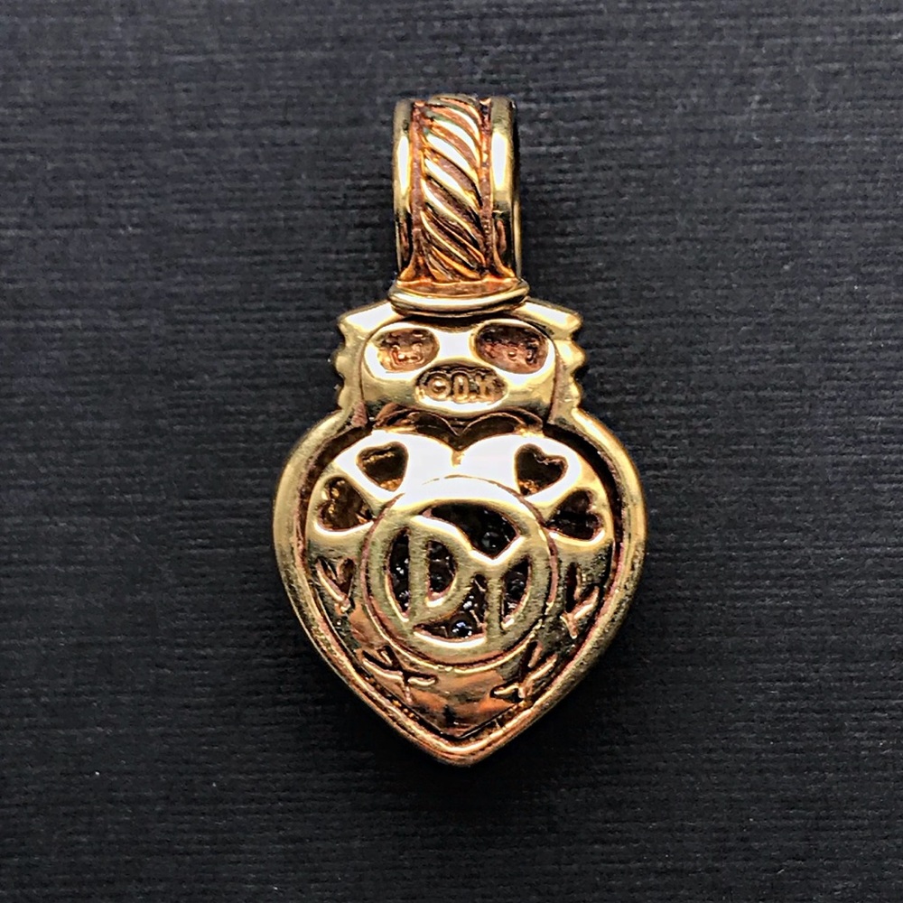 18 Karat Yellow Gold Pavé Diamond David Yurman - Picture 3 of 3